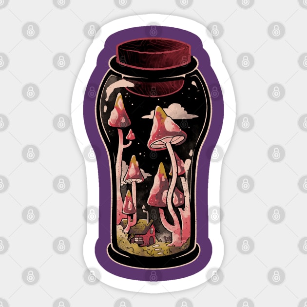 Gnome Jar - Cute Flowers Mushroom Gift Sticker by eduely